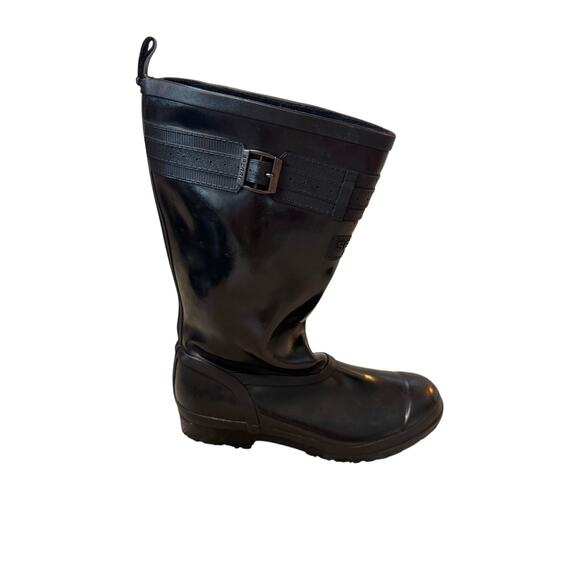 Sperry Top-siders waterproof rain boots, women's size 9, shiny black garden boot - Picture 2 of 16